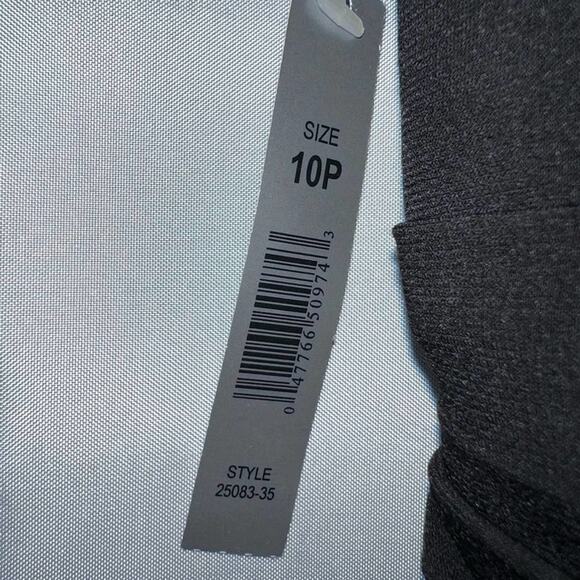 AA Studio black V neck Maxi Dress Gathers At Waist Size 10 petite - Picture 5 of 6